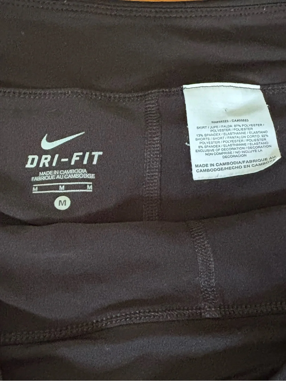 Nike Dri-Fit Skort Black & white Tennis Golf Built In Shorts Women’s Size Medium